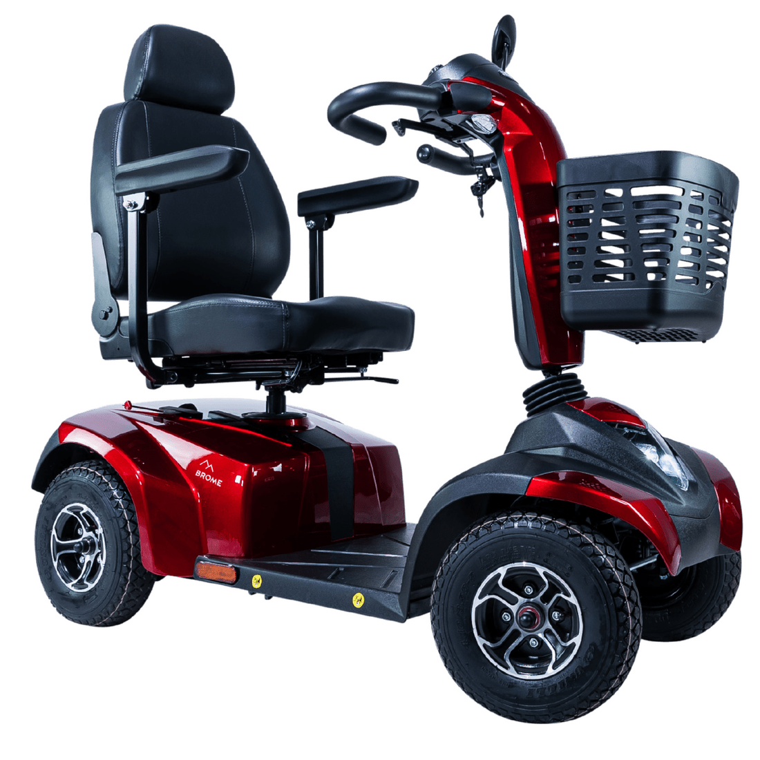 MOVO Brome 4 Wheel Mobility Scooter - Red - okotoks hc pharmacy