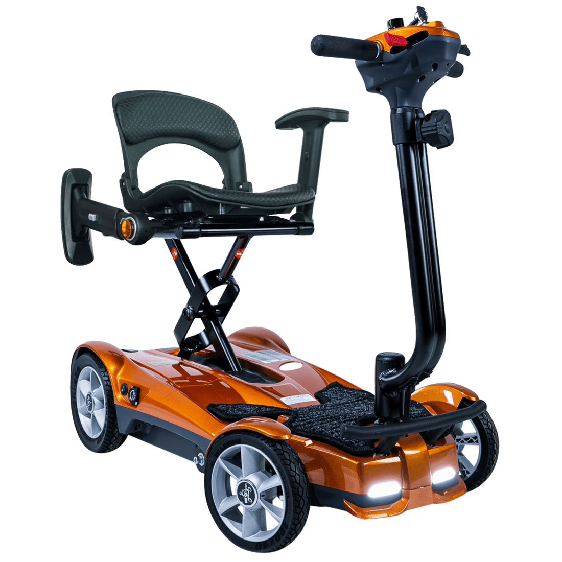 MOVO Transit 4 Electric Folding 4 Wheel Mobility Scooter - Orange - okotoks hc pharmacy
