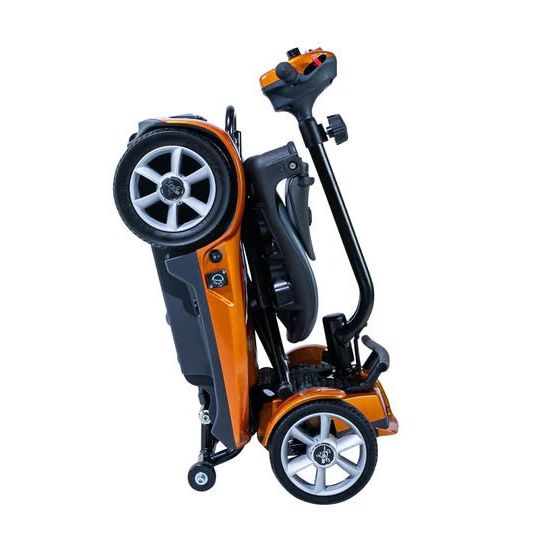 MOVO Transit 4 Electric Folding 4 Wheel Mobility Scooter - Orange - okotoks hc pharmacy