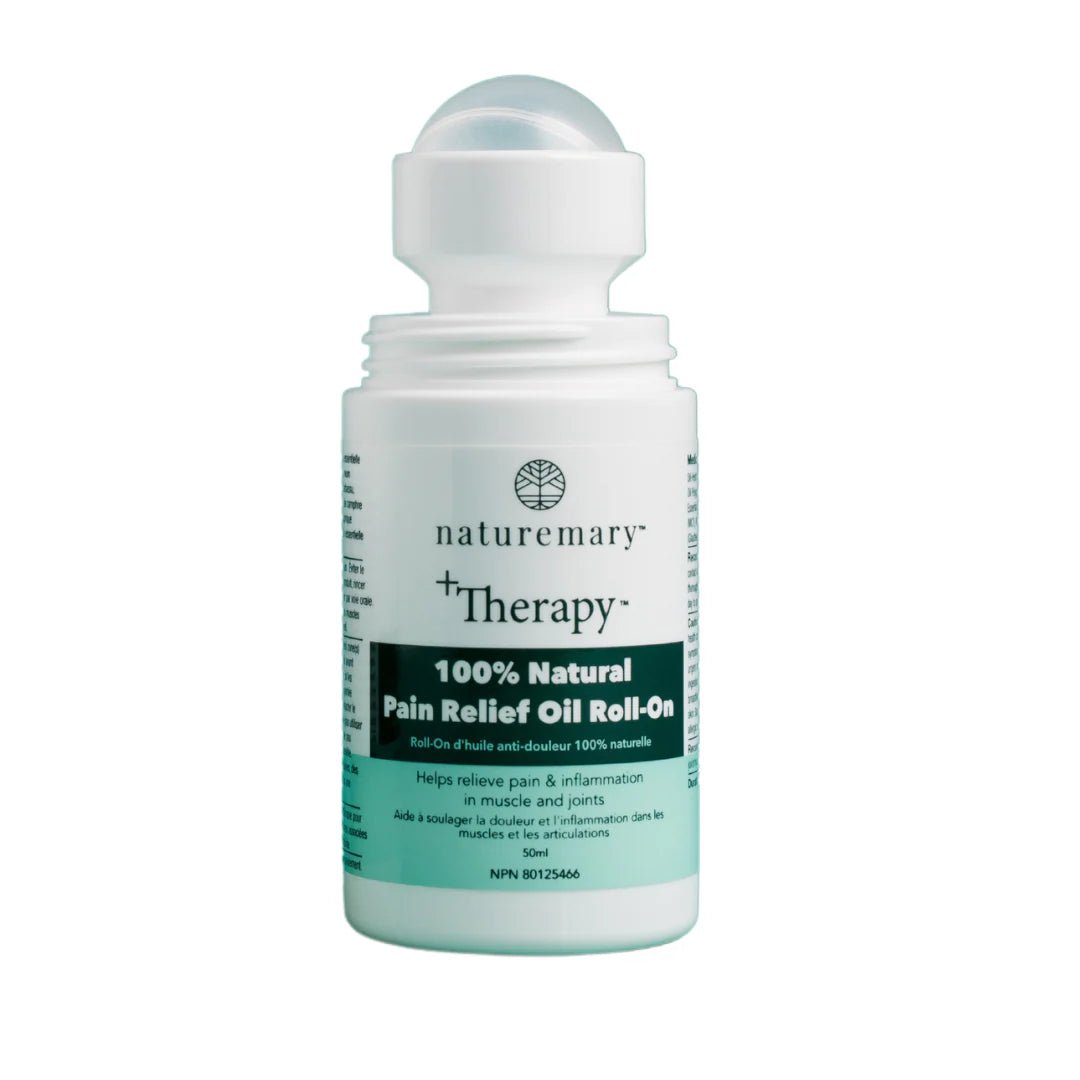 Naturemery Therapy 100% Natural Pain Relief Oil Roll-On on a white background - okotoks hc pharmacy