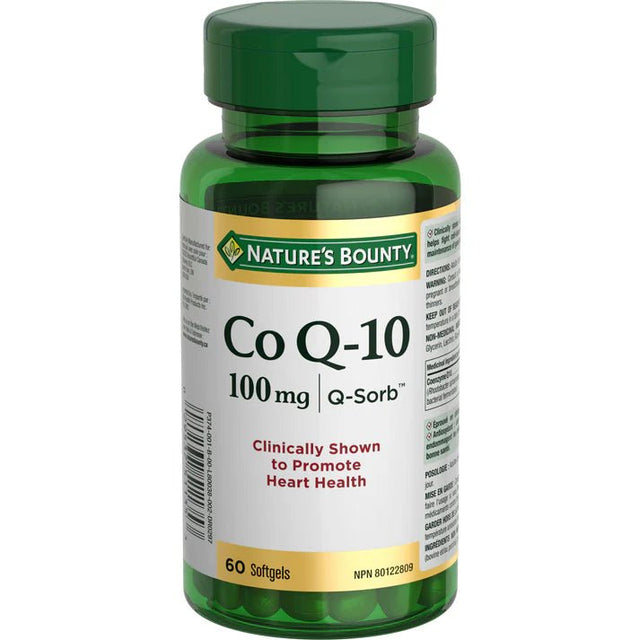 Nature's Bounty Co Q-10 supplement bottle on a white background - okotoks hc pharmacy