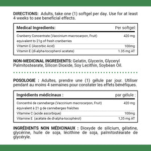 Nutritional supplement label with medical and non-medical ingredients. - okotoks hc pharmacy