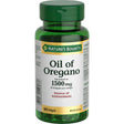 Green bottle of Nature's Bounty Oil of Oregano on a white background - okotoks hc pharmacy