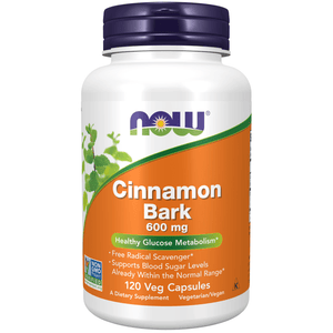 NOW Cinnamon Bark 600 mg - 120 Veg Capsules - okotoks hc pharmacy