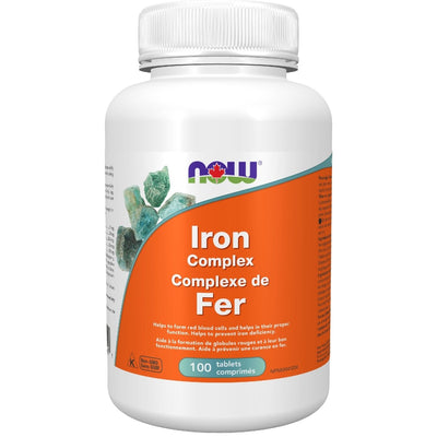 NOW Iron Complex 100tabs - Okotoks HC Pharmacy