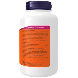 Vitamin supplement container with purple lid and orange label on a white background - okotoks hc pharmacy