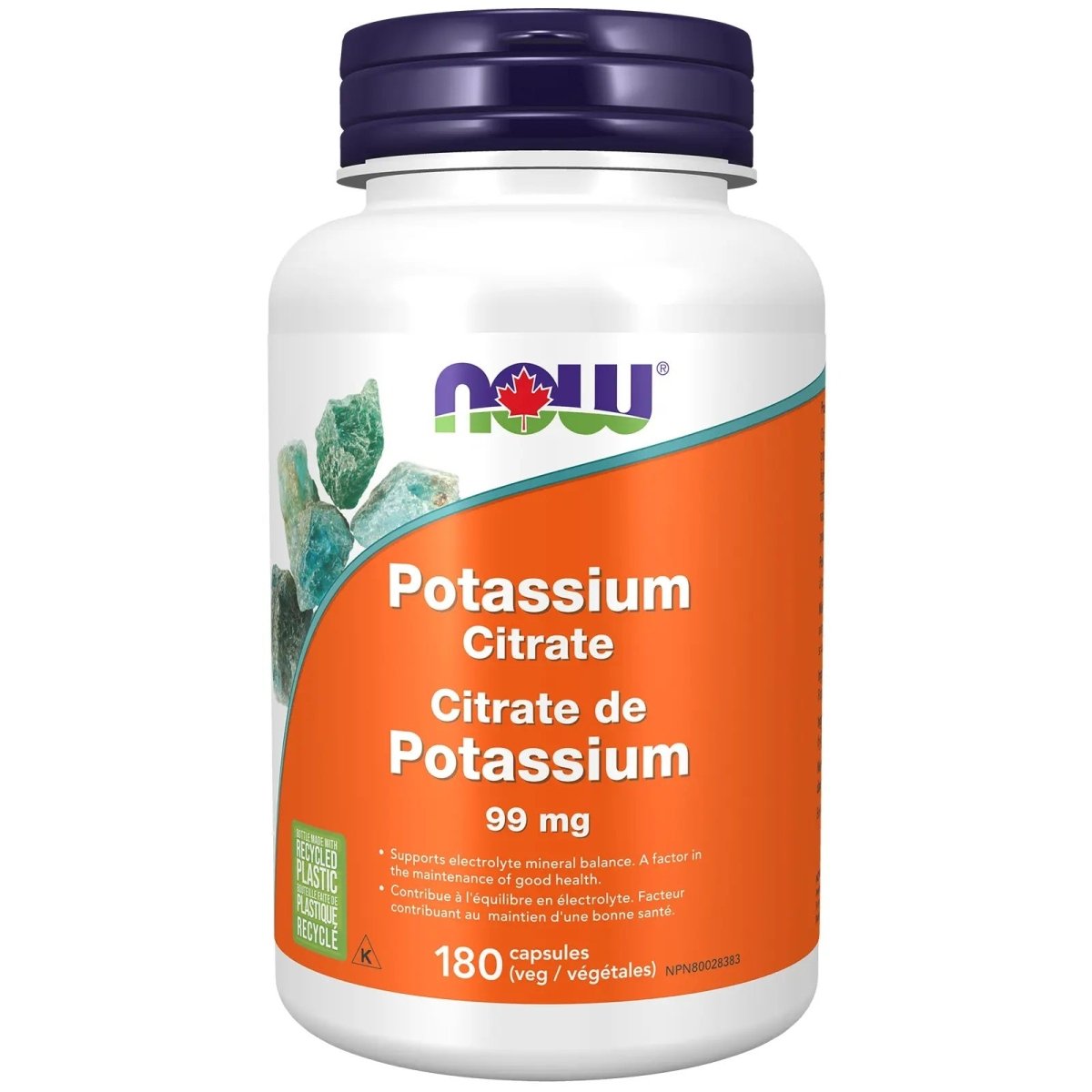 NOW Potassium Citrate 99mg 180 vcapsules - Okotoks HC Pharmacy