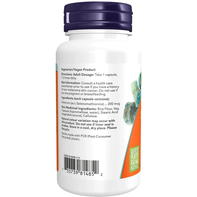 NOW Selenium 200mcg 90Vcaps - Okotoks HC Pharmacy