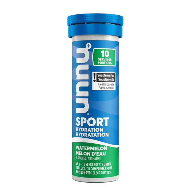nuun Sport Hydration supplement container with blue and green design on a white background - okotoks hc pharmacy