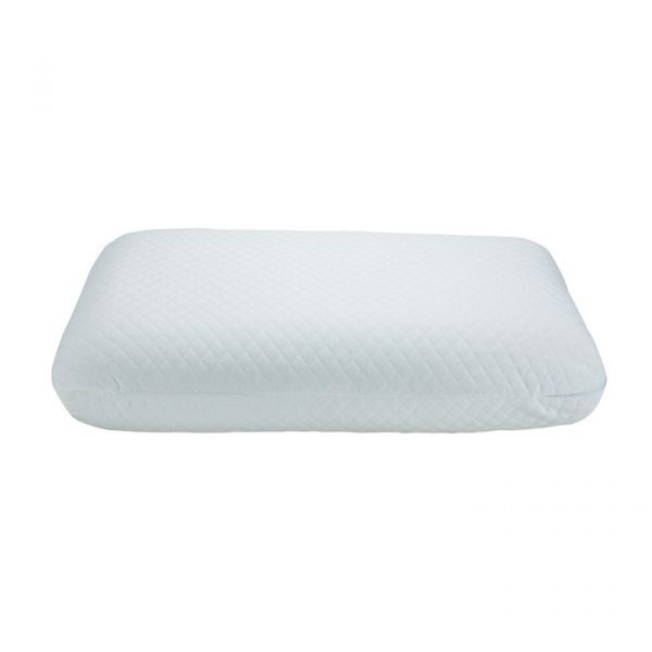 White rectangular pillow on a white background - okotoks hc pharmacy