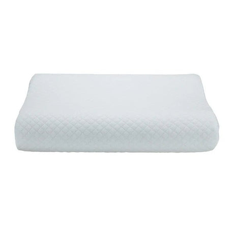 White quilted pillow on a white background - okotoks hc pharmacy