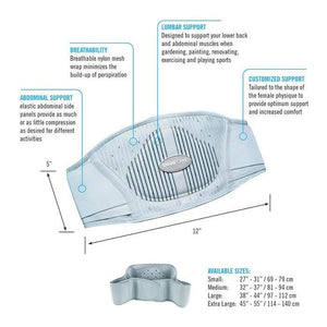 ObusForme back belt female info - Okotoks HC Pharmacy