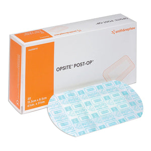 Box of Smith & Nephew Opsite Post-Op bandages on a white background - okotoks hc pharmacy