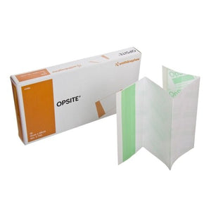 Opsite bandage packaging with bandages on a white background - okotoks hc pharmacy