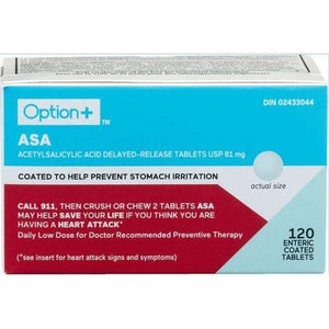 Option+ ASA Coated 81MG 30 - #shop_name