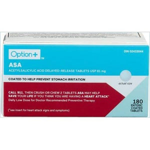 Option+ ASA Coated 81MG 30 - #shop_name