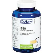 Option+ B50 Vitamin B Complex - 120 Caplets - okotoks hc pharmacy