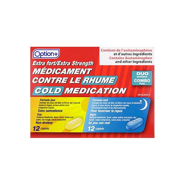 Option+ Cold Day/Night 500MG 12+12 - #shop_name