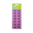 Pink daily pill planner with green label on a white background - okotoks hc pharmacy