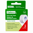 Option+ first aid tape packaging with green and red design on a white background - okotoks hc pharmacy