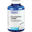 Bottle of Option+ Glucosamine Sulfate capsules on a white background - okotoks hc pharmacy
