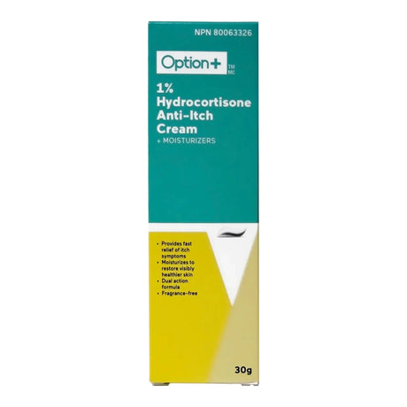 Option+ Hydrocortisone 1% Cream + Moisturizers - okotoks hc pharmacy