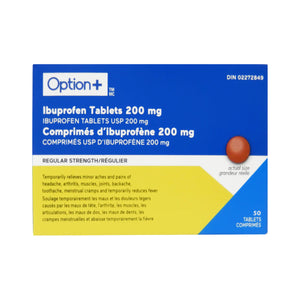 Option+ Ibuprofen 200MG Tablets 50 -Okotoks HC Pharmacy
