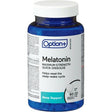 Bottle of Option+ Melatonin tablets on a white background - okotoks hc pharamcy