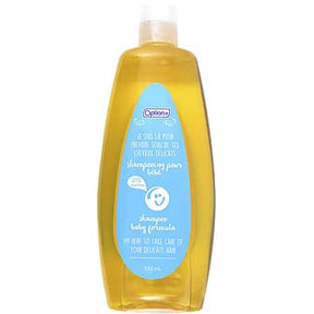 Shampoo bottle with blue label on a white background - okotoks hc pharmacy