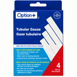 Box of Option tubular gauze with blue and red design - okotoks hc pharmacy