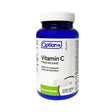 Bottle of Option+ Vitamin C Timed Release capsules on a white background - okotoks hc pharmacy