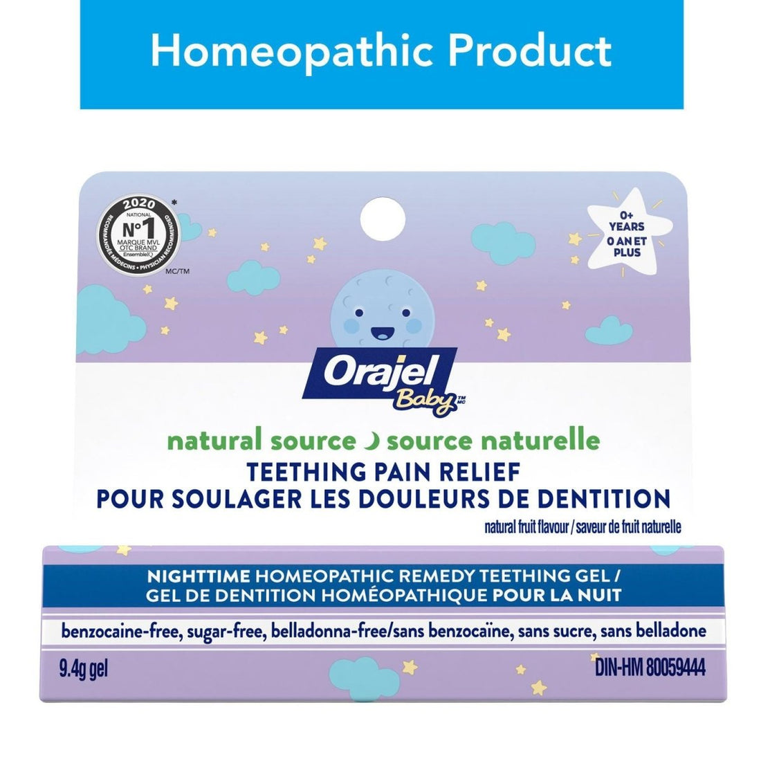 Orajel Baby Homeopathic Nighttime Teething Pain Relief Gel - okotoks hc pharmacy