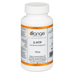 Orange Naturals 5-HTP 100 mg with B6 and Magnesium - 60 Capsules - okotoks hc pharmacy