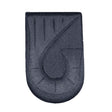 Black rectangular patch with a central circular design on a white background - okotoks hc pharmacy