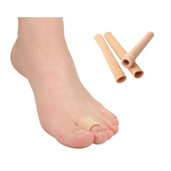 Foot with toe spacers and additional spacers on a white background - okotoks hc pharmacy