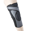 Gray knee brace on a white background - okotoks hc pharmacy