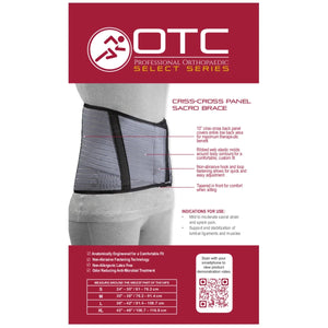 OTC Criss-Cross Panel Sacro Brace - 2887 - okotoks hc pharmacy