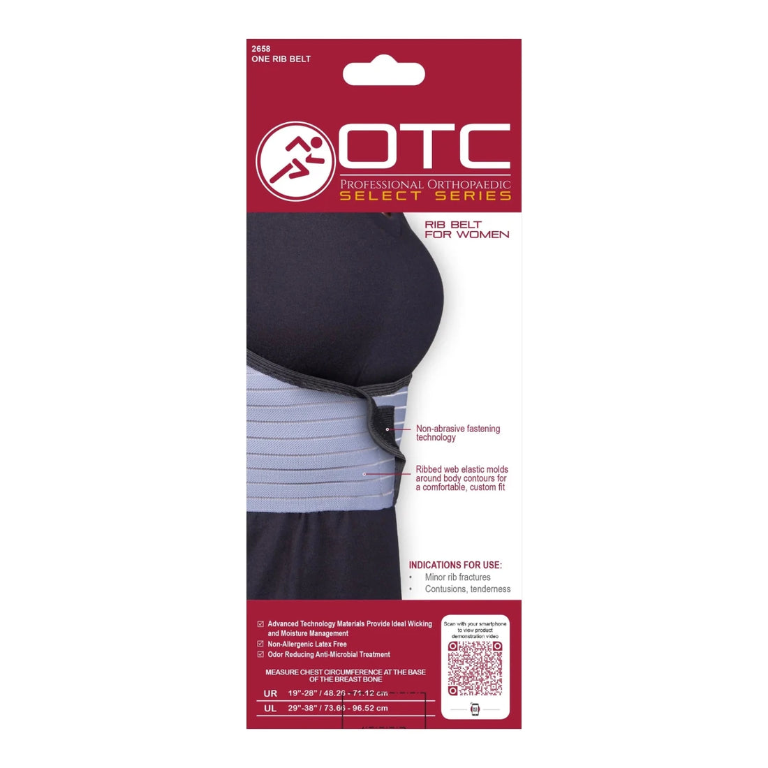 OTC Select Series 6" Rib Belt For Women - 2658 - okotoks hc pharmacy