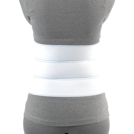 Gray top and pants with a white belt on a white background - okotoks hc pharmacy