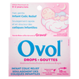 Ovol Infant Colic Relief package with pink background and baby illustration - okotoks hc pharmacy