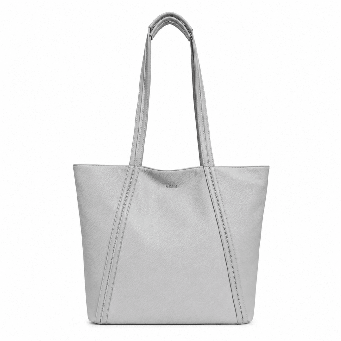 Gray tote bag on a white background - okotoks hc pharmacy