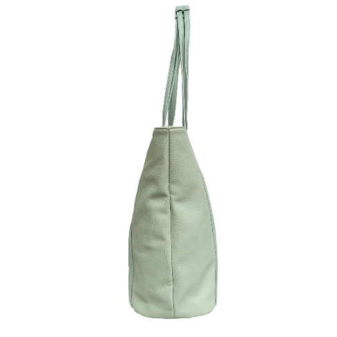 Light green bag with a strap on a white background - okotoks hc pharmacy
