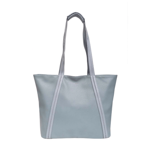 Light blue tote bag with a strap on a white background - okotoks hc pharmacy
