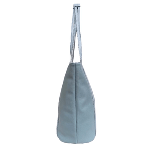 Light blue handbag with a strap on a white background - okotoks hc pharmacy