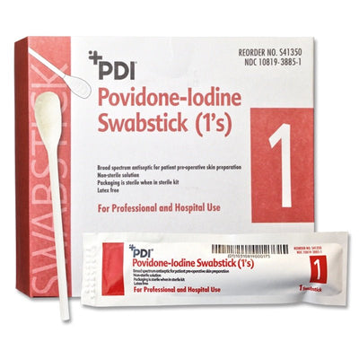 PDI 10% USP PVP - I Skin Antiseptic Swabsticks 50Ct - Okotoks HC Pharmacy