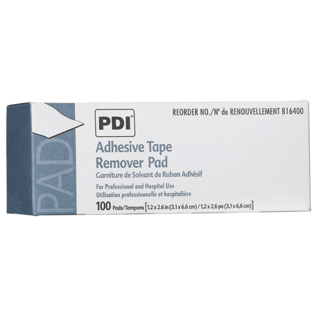 Box of PDI Adhesive Tape Remover Pad on a white background - okotoks hc pharmacy