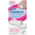 Pedifix Toe Trainers packaging with a hand holding a trainer on a white background - okotoks hc pharmacy