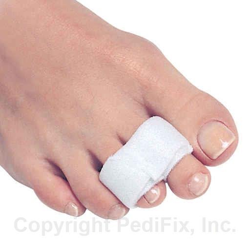 White bunion corrector on a toe with 'PediFix, Inc.' branding. - okotoks hc pharmacy