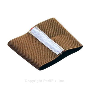Brown knitted bandage with a white interior on a white background - okotoks hc pharmacy
