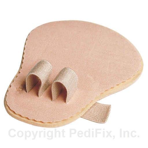 Nail care product with a beige pad and gold loops on a white background - okotoks hc pharmacy